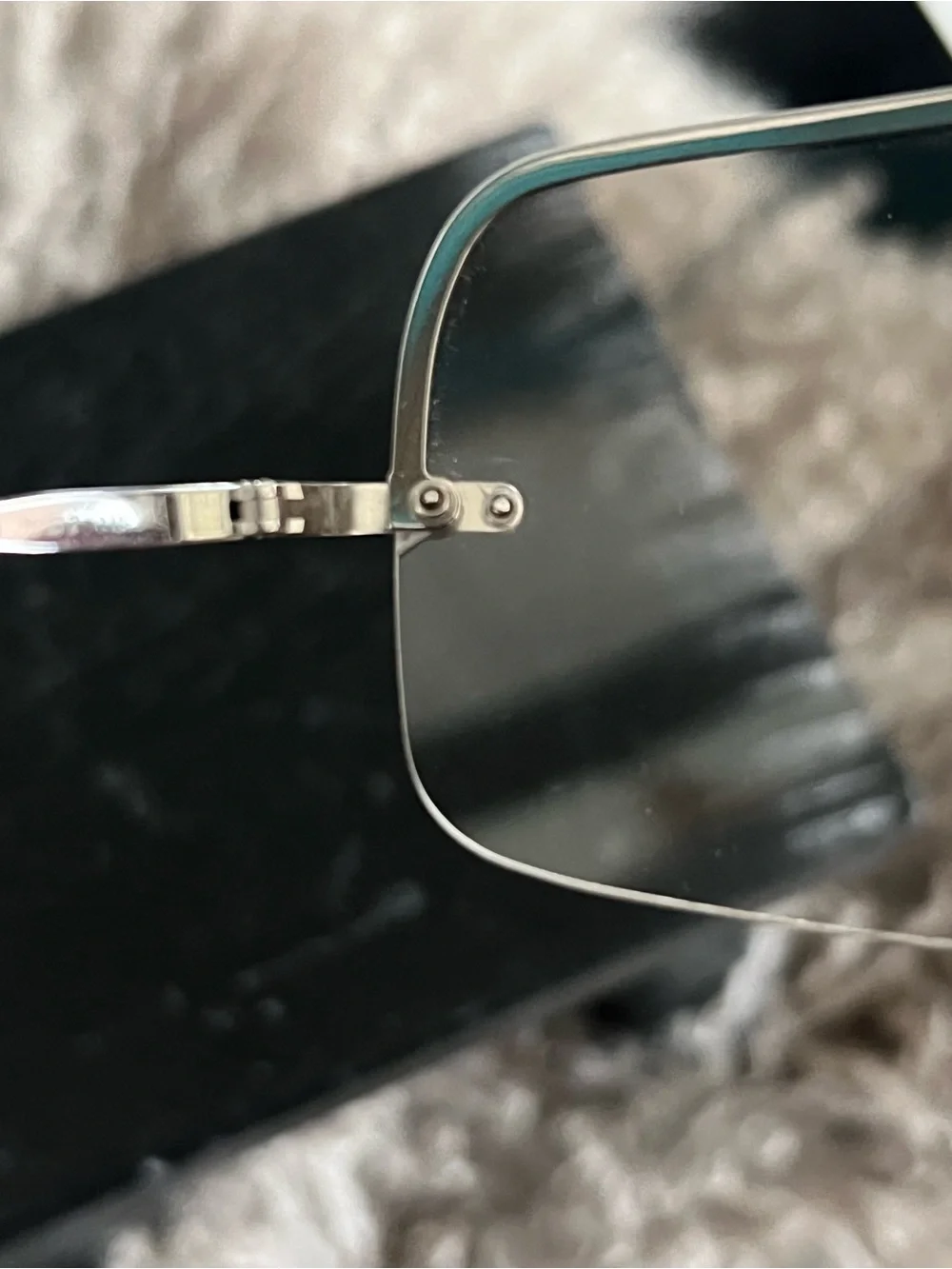 Dolce & Gabbana Rimless Silver Sunglasses with Clear Lenses Style D & G 2111